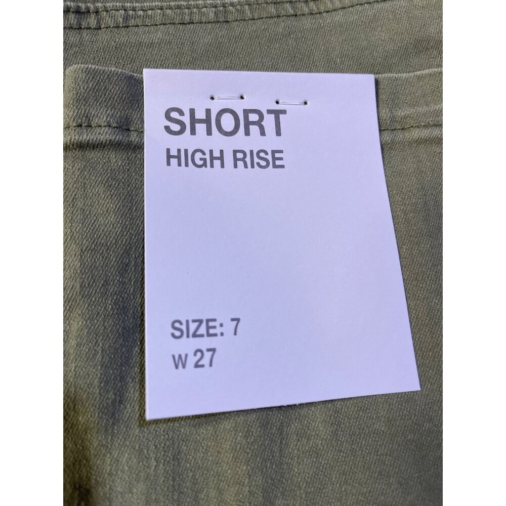 Indigo Rein Womens Size 7 High-Waist Denim Shorts Cedar Green - Picture 10 of 12
